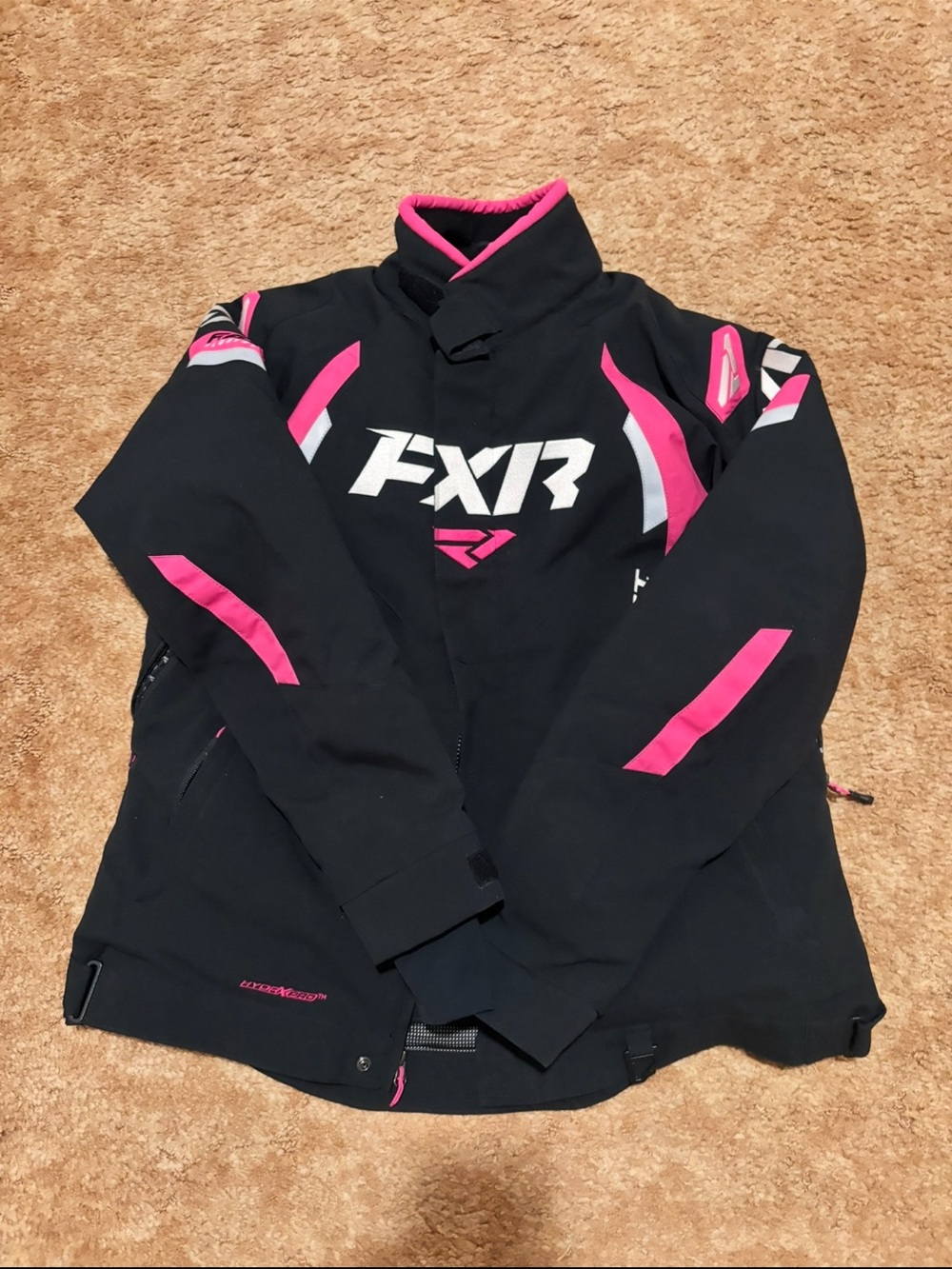 FXR Women's Black Ski Jacket with Pink Accents